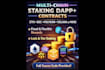 develop staking dapp with smart contract and wallet integration