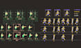 do 2d pixel art character animation design 2d pixel character sprite sheet