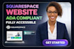make your squarespace website ada compliant and fully accessible