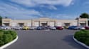 be3d industrial space render,warehouse retail,exterior parking space,walkthrough