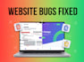 debug and fix frontend bugs, HTML CSS js website errors