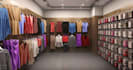 expand, modernize 3d cgi supermarket interior,counter space design,wall lighting