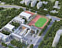 draw site plan, school campus design,educational complex, architecture rendering