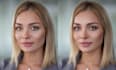 do pro headshot retouching with natural skin texture