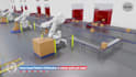 do 3d industrial robotic animation robotic arm simulation 3d technical explainer