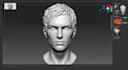 sculpt realistic 3d head model or bust for game and 3d printing