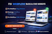fix webflow blog website redesign webflow blog website fix webflow cms website