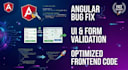 fix asp net core web api and angular bug fixing