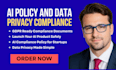 draft ai policy and data privacy compliance for saas startup