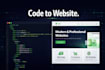 build responsive custom coded website from scratch