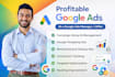 setup, optimize and scale high roas google ads PPC campaigns with ga4 tracking