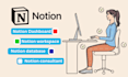 setup notion dashboard, notion template, databases and notion consultant