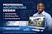 professional architecture design autocad floor plan  2d  3d house plans