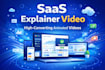 create animated saas explainer video, saas demo video