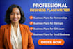 write a business plan for partnerships and startups