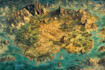 design printable 2d board game map, fantasy battlemap