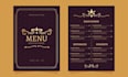 design cafe, bakery, and restaurant menu card