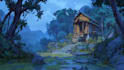 hand paint environment art