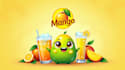 design outstanding mango drink lemonade juice logo