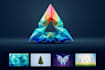 design modern polygonal and business logo