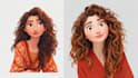 do cute disney cartoon portrait