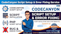 install and setup any codecanyon PHP script