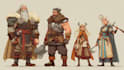 create epic fantasy and comic style character illustrations