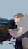 create a a minimalist flat color portrait illustration