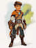 draw 2d game character or 2d character