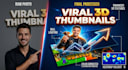 create professional 3d youtube thumbnails for gaming and vlogs