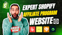 setup expert shopify affiliate program,uppromote, referral, goaffpro, website
