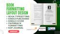 format fix rejected resize book typesetting, kdp journal paperback ingram spark