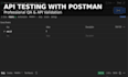 manual rest API testing using postman