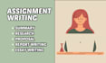 write high quality work, assignments, essay and coursework