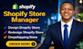 design redesign shopify store create shopify store setup dropshipping