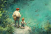 children book cover and children book illustrations