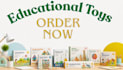 design creative educational toy packaging box with 3d mockup