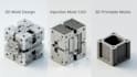 create 3d mold design ,injection mold cad product design and 3d printable molds