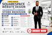 build redesign squarespace website design ecommerce store redesign square store