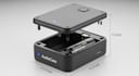 design compact bluetooth audio case with battery, usb c ,product ready enclosure