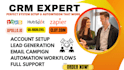 setup clay com, apollo io sequences, hubspot crm workflows, and automation