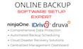 setup online backup software ninjaone idrive druva data security cloud barracuda