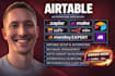 setup airtable automation client portal airtable database interface softr webapp