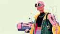 design anime character , cyberpunk character