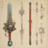 design unique weapons illustrations