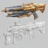 high quality weapon concept art for gaming and more