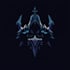 make 2d fantasy, sci fi, rpg game logo title in dark theme