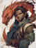 draw a fantasy character ilustration