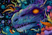 create amazing psychedelic, trippy, weed, alien design