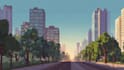 create a landscape and urban vector art illustration